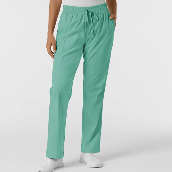 Boundless Women's Bootcut Scrub Pant Turquoise LARGE - Picture 1 of 6